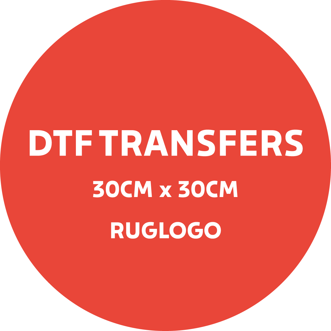 DTF-Transfer Ruglogo 30cm x 30cm
