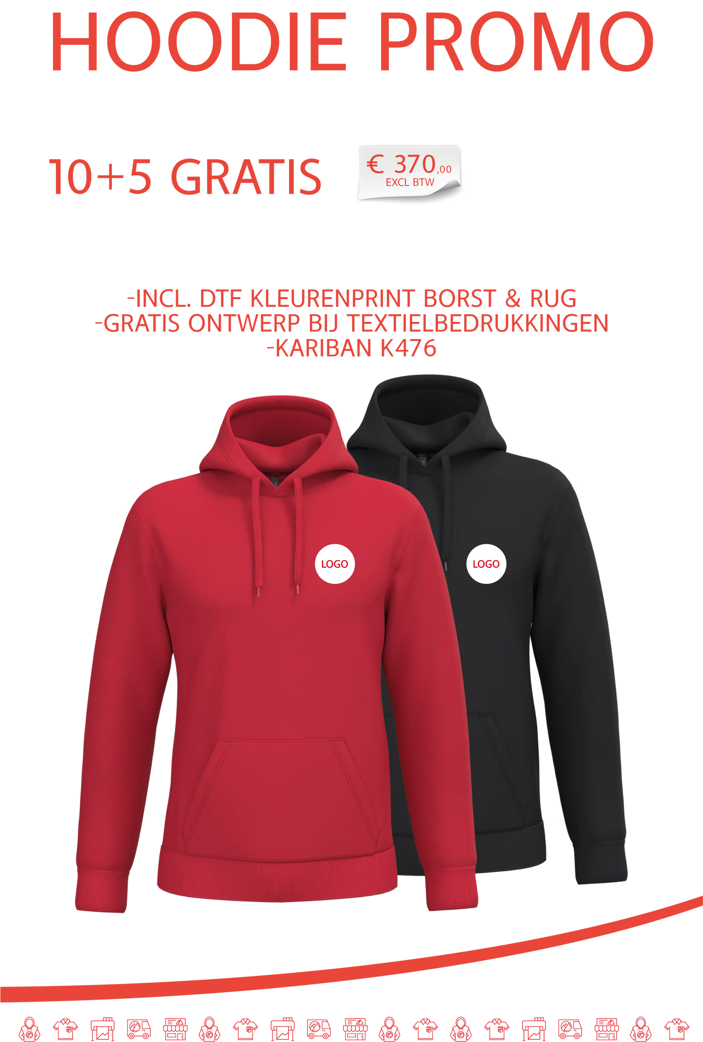 Hoodie Promo 10+5gratis
