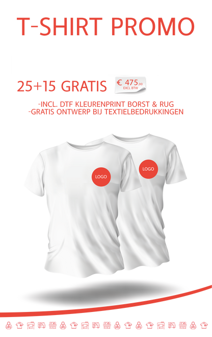 T-shirt Promo 25+15gratis