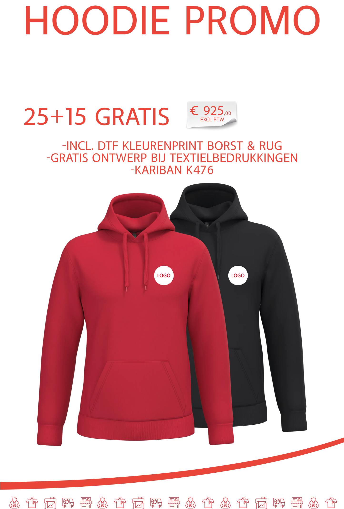Hoodie Promo 25+15gratis